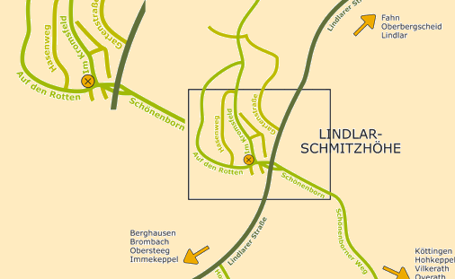 Anfahrt Lindlar-Schmitzhöhe - Sprachtherapie Lindlar